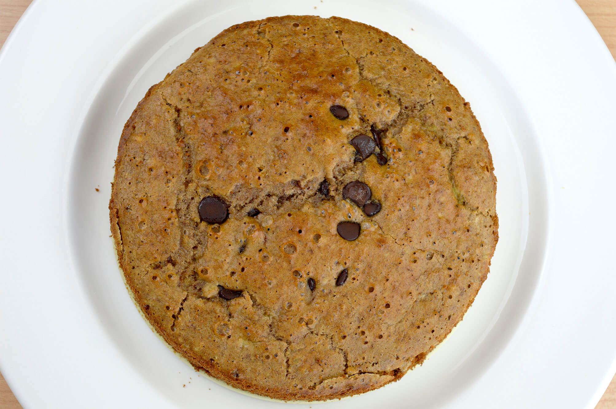 torta de avena y chocolate