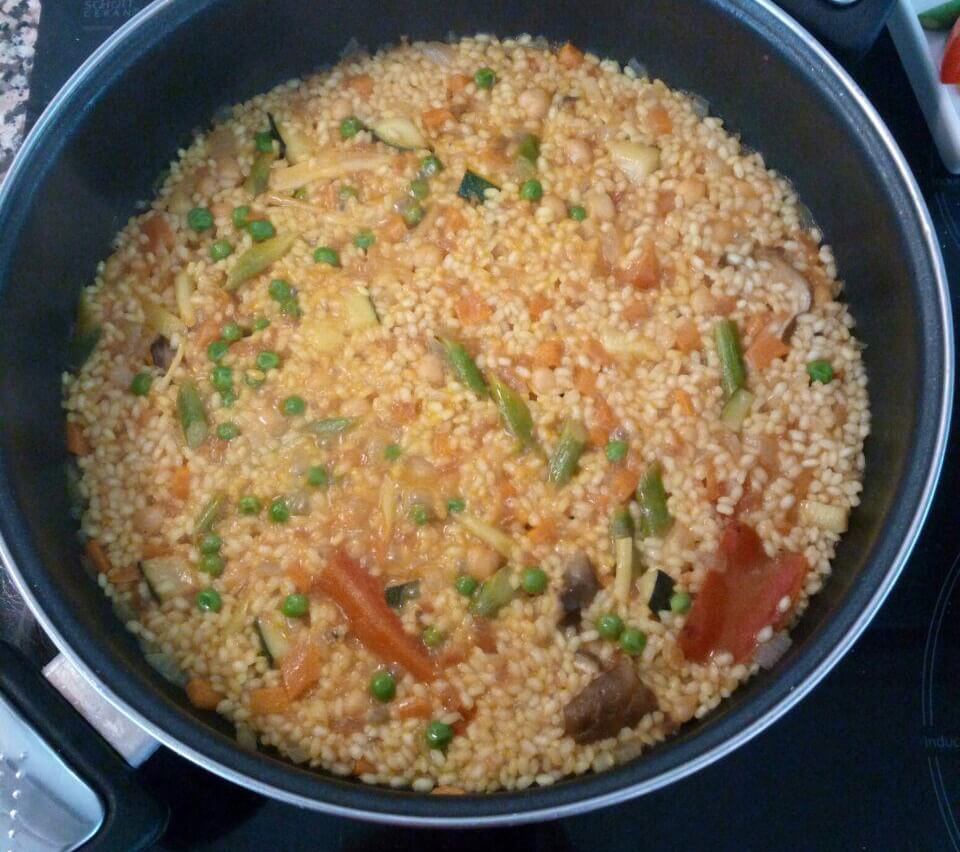 paella de verduras