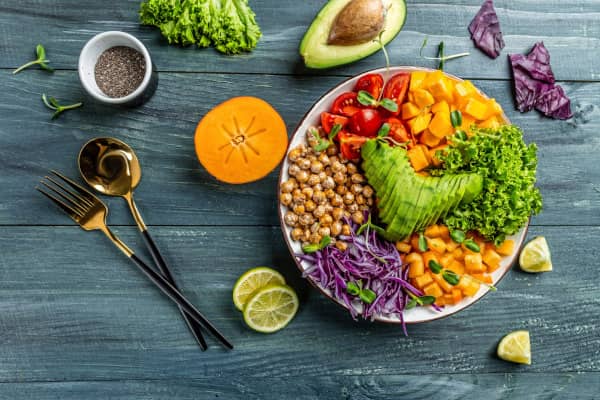 alimentación vegetariana y vegana