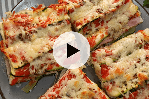 Lasaña de calabacín con jamón y queso: ligera, jugosa y ¡para repetir!