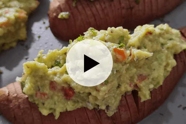 Boniatos Hasselback con Guacamole: El combo que no sabías que necesitabas