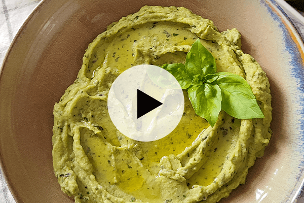 Hummus de Aguacate y Albahaca: lo cremoso, lo fresco… ¡y lo irresistible!